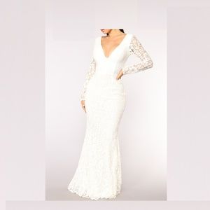 Rendezvous Lace Dress - White